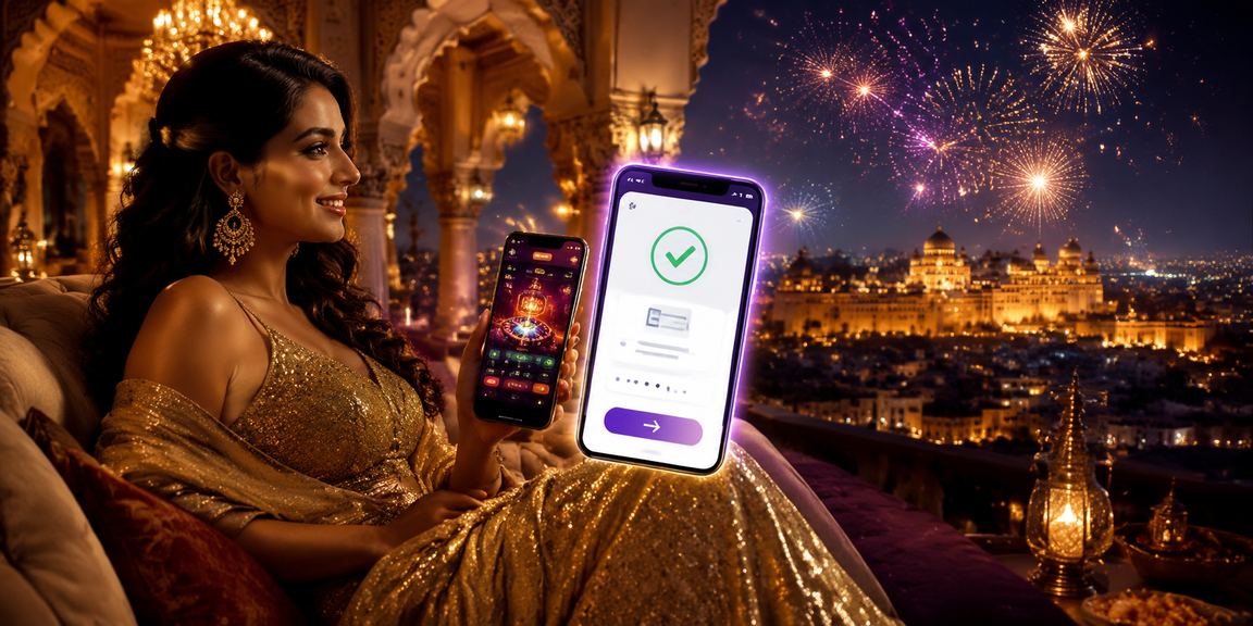 Indian player using mobile payment method PhonePe for fast live casino deposits